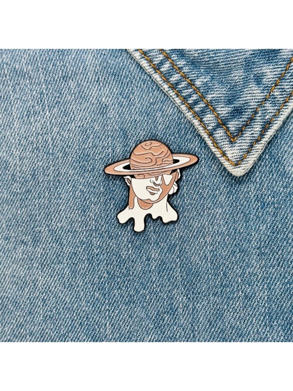 ⭐Enamel Pin Cartoon Character Self-Portrait Custom Van Gogh Badge Anime Brooch⭐